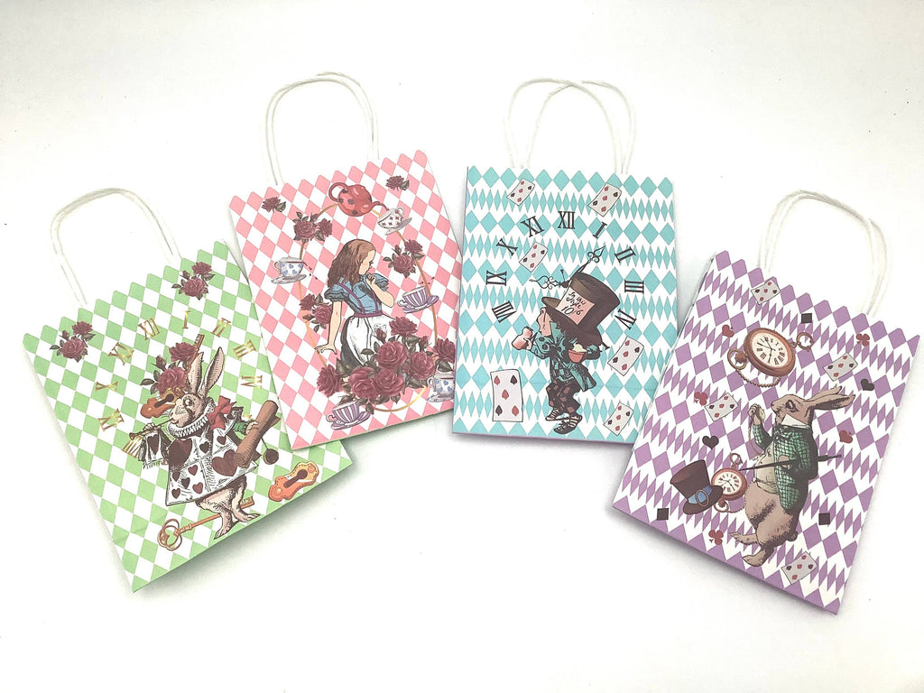 Alice in Wonderland Gift Bag with Handle Retail Party Favors