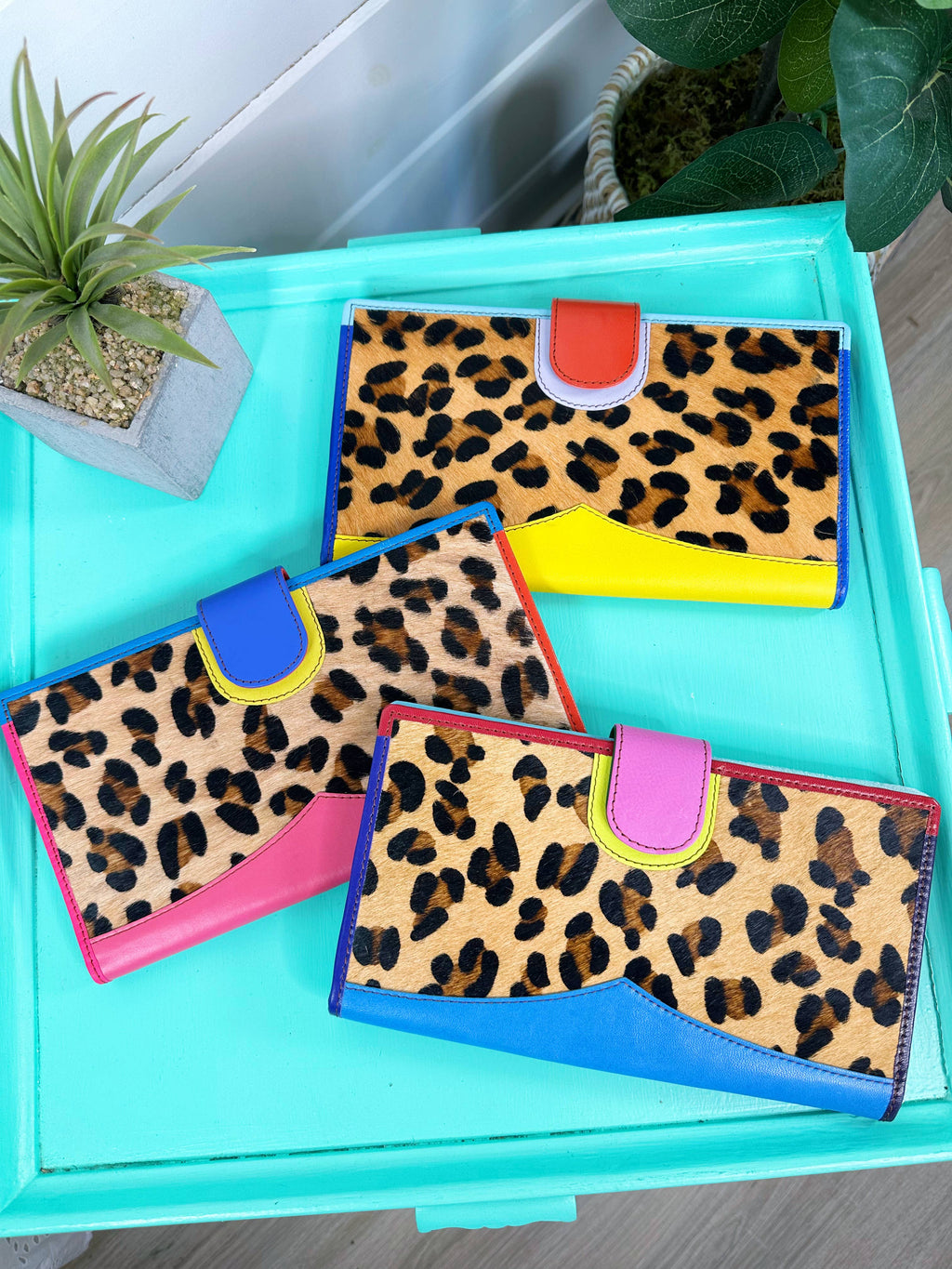 Nash Leopard Leather Wallet | Travel Wallet | Big Leopard