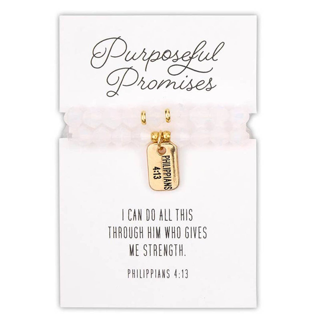 Glass Bead Tagged Bracelet Filled Display