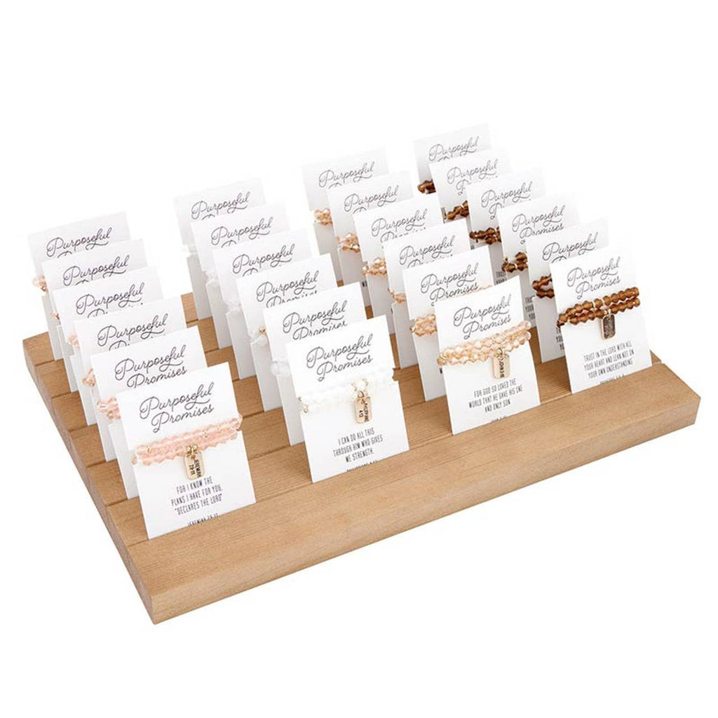 Glass Bead Tagged Bracelet Filled Display